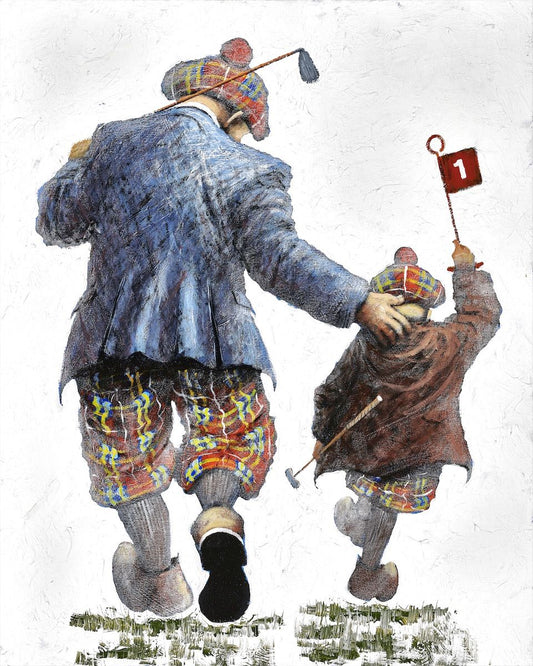 Alexander Millar Pitch And Putt Paper Print - The Acorn Gallery, Pocklington