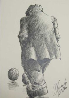 Alexander Millar My First Cap Original Sketch - The Acorn Gallery, Pocklington