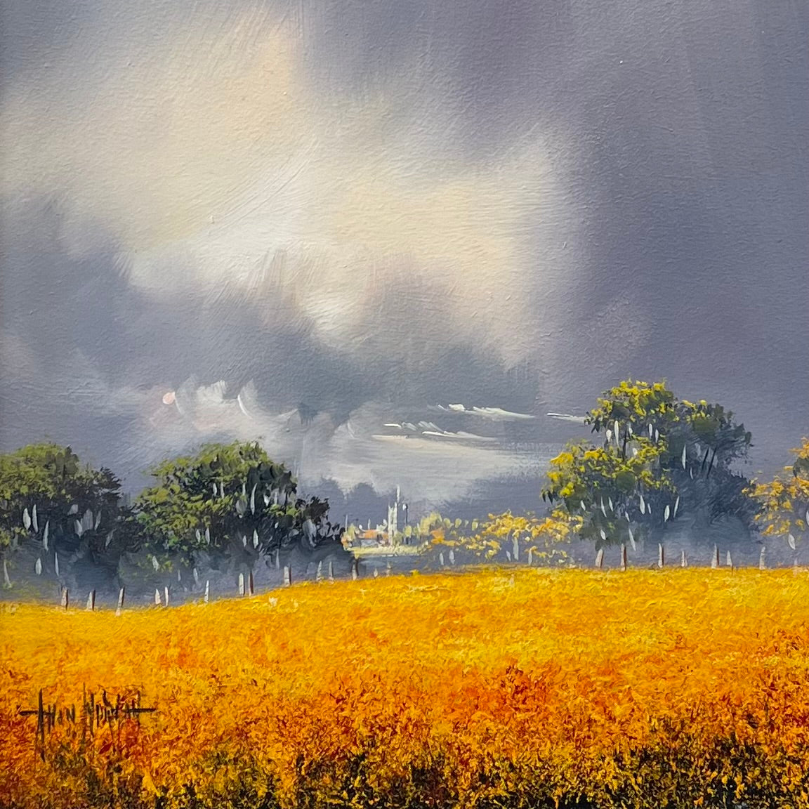 Allan Morgan The Golden Fields Of Home Original - The Acorn Gallery, Pocklington