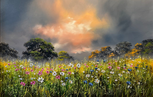 Wildflower Meadow Original by Allan Morgan SOLD