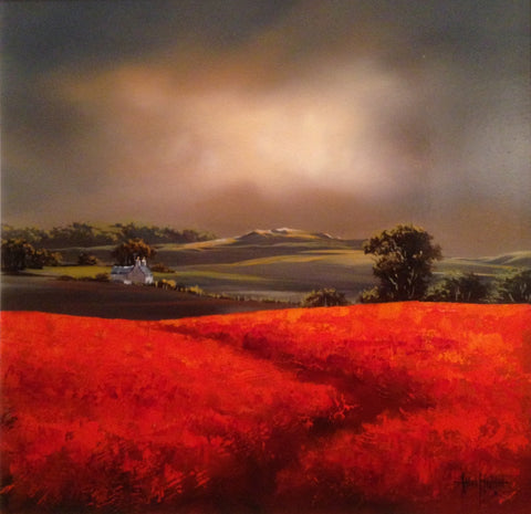 Crimson Tide Original by Allan Morgan *SOLD*-Original Art-Allan-Morgan-landscape-artist-The Acorn Gallery
