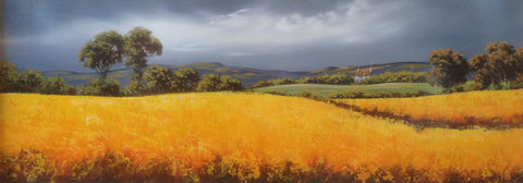 Fields Of Gold IX Original by Allan Morgan *SOLD*-Original Art-Allan-Morgan-landscape-artist-The Acorn Gallery