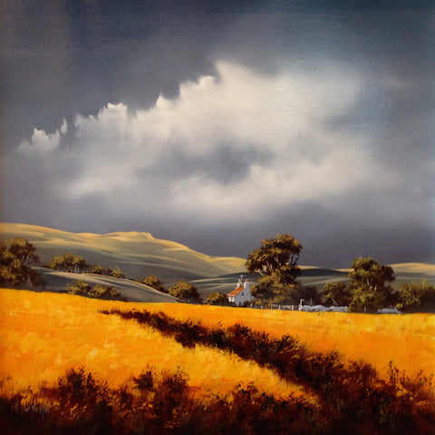 Fields Of Gold X Original by Allan Morgan *SOLD*-Original Art-Allan-Morgan-landscape-artist-The Acorn Gallery