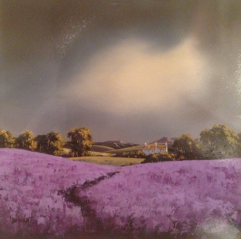 Lavender Fields Original by Allan Morgan *SOLD*-Original Art-Allan-Morgan-landscape-artist-The Acorn Gallery