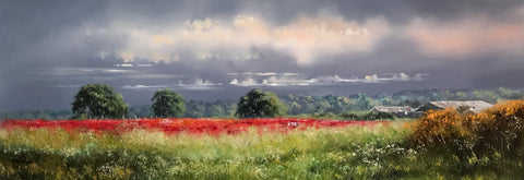 Ramblers View Original by Allan Morgan *SOLD*-Original Art-Allan-Morgan-landscape-artist-The Acorn Gallery