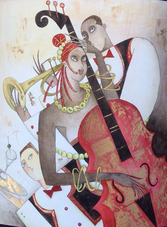 Andrei Protsouk Martini Jam Original Painting - The Acorn Gallery, Pocklington