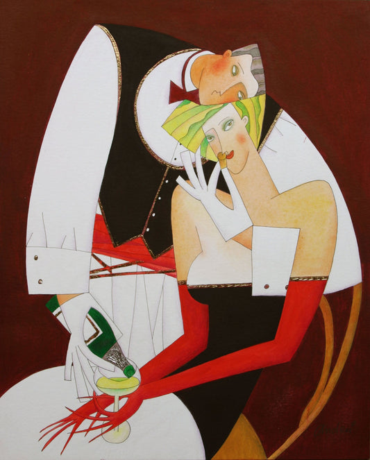 Andrei Protsouk Sweet Corkage Original Painting - The Acorn Gallery, Pocklington