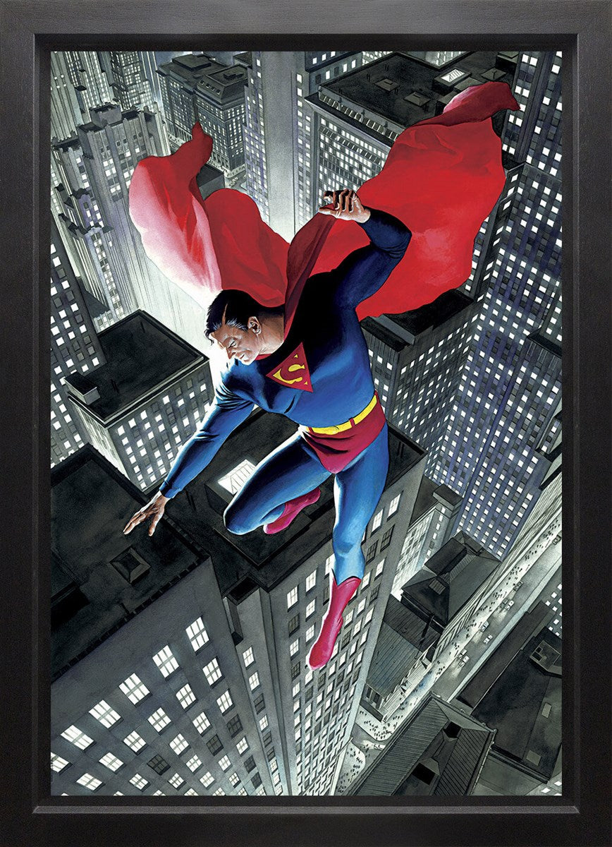 Alex Ross Superman Twentieth Century Canvas Deluxe - The Acorn Gallery, Pocklington