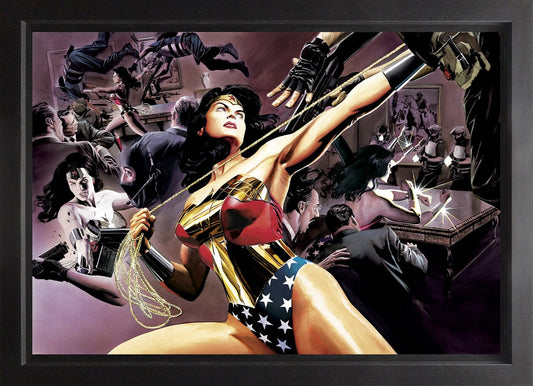 Wonder Woman Defender Of Truth Canvas Deluxe by Alex Ross