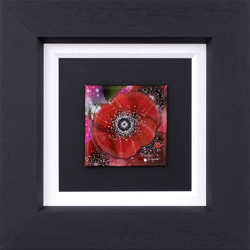 Kealey Farmer Poppy Remembrance II Original available to purchase from The Acorn Gallery in Pocklington. Delivery available. 