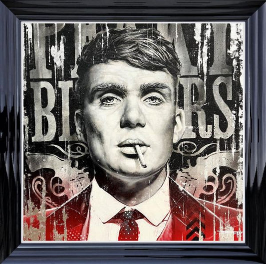 Mr Shelby Hand Embellished Canvas by Ben Jeffery