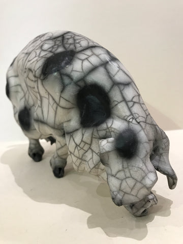 Margo Ceramic Gloucester Old Spot Pig by Christine Cummings *SOLD*