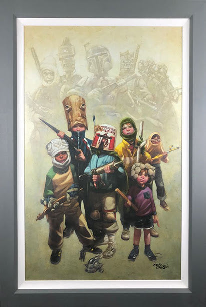 Bad To The Bone Hand Embellished Canvas by Craig Davison