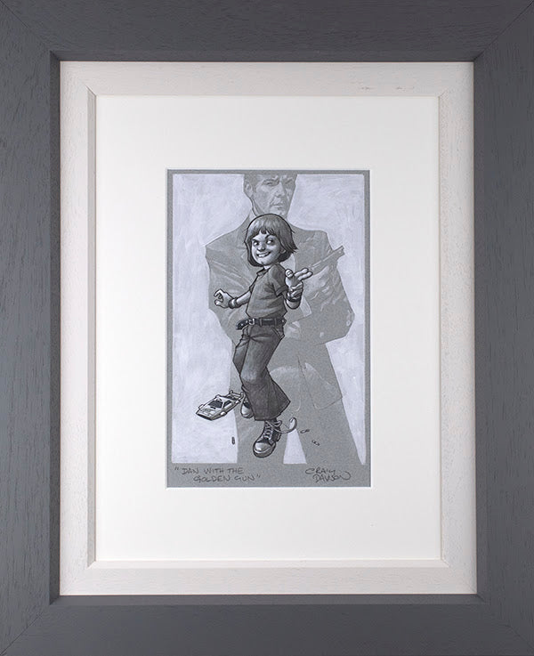 Craig Davison Dan With The Golden Gun Sketch - The Acorn Gallery, Pocklington