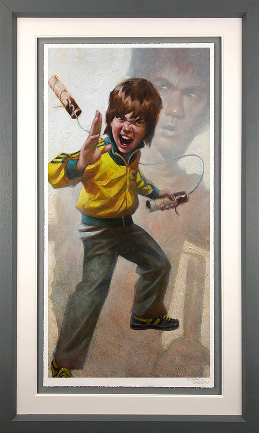 Game Of Daz (Bruce Lee) Paper Print by Craig Davison