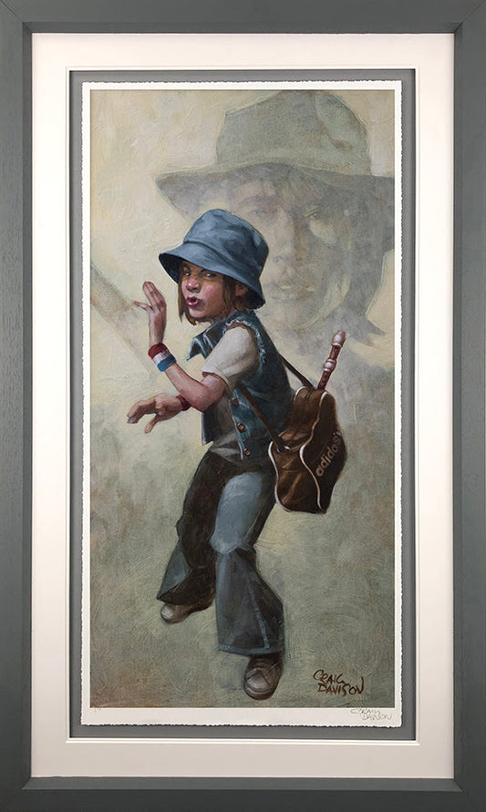 Grasshopper (Kung Fu Grasshopper) Paper Print by Craig Davison