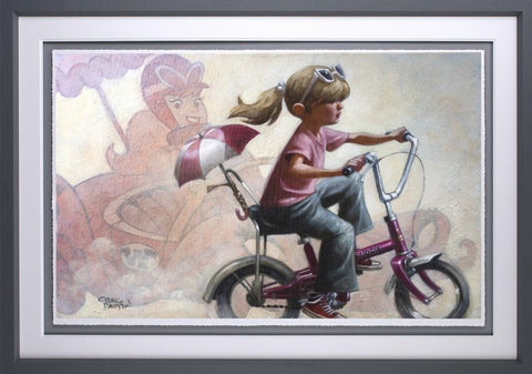 The Glamour Girl Of The Gas Pedal Paper Print by Craig Davison