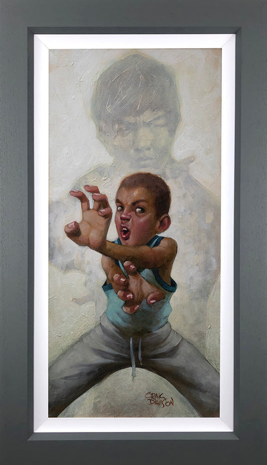 Way Of The Darren (Bruce Lee/Way Of The Dragon) Hand Embellished Canvas by Craig Davison