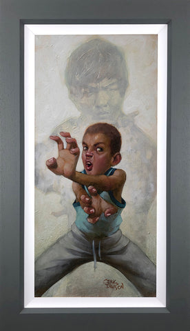 Way Of The Darren (Bruce Lee/Way Of The Dragon) Hand Embellished Canvas by Craig Davison