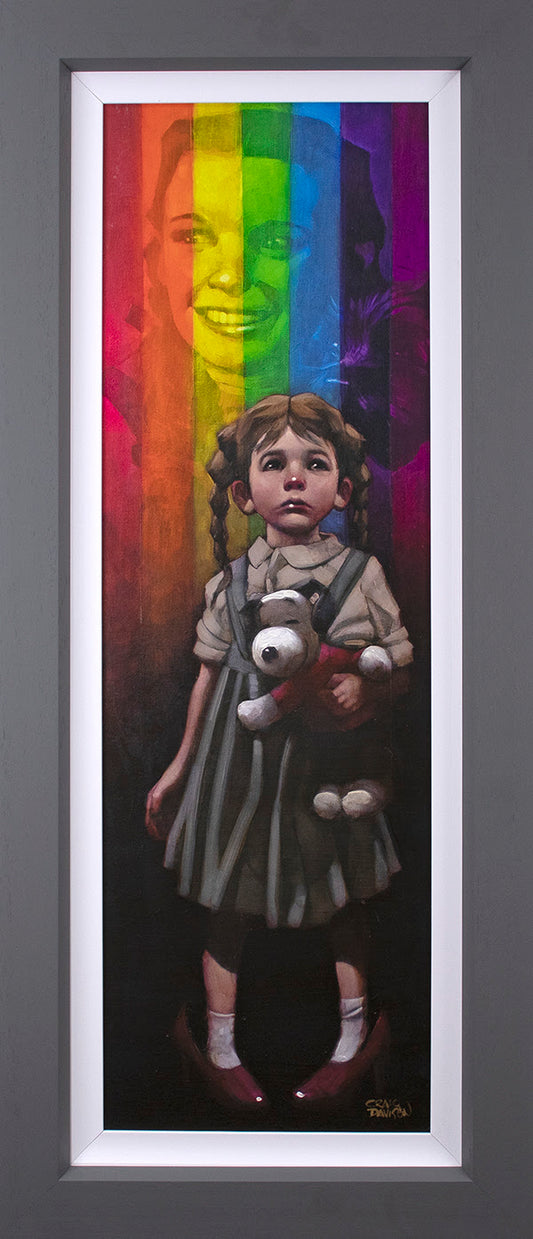 Birds Fly Over The Rainbow Hand Embellished Canvas by Craig Davison