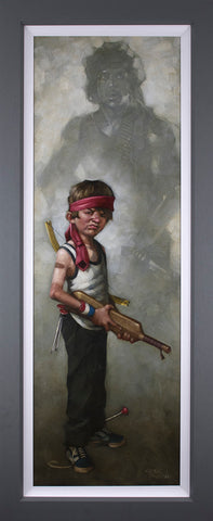 Don't Push It (Rambo) Hand Embellished Canvas by Craig Davison