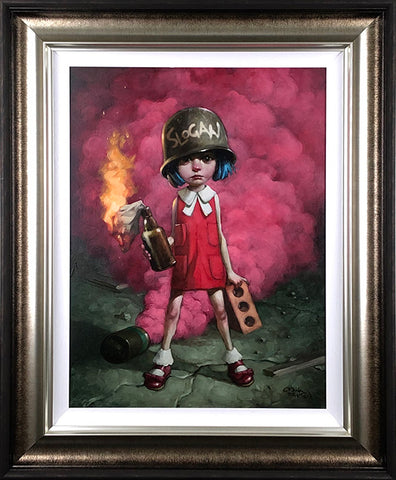 Guess Who Lost The Go In Go.For.It Hand Embellished Canvas by Craig Davison
