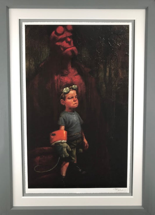 Hell Yeah (Hell Boy) Paper Print by Craig Davison