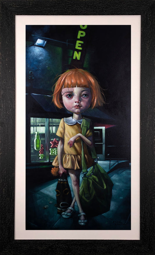 How Far Can Too Far Go...? Hand Embellished Canvas by Craig Davison