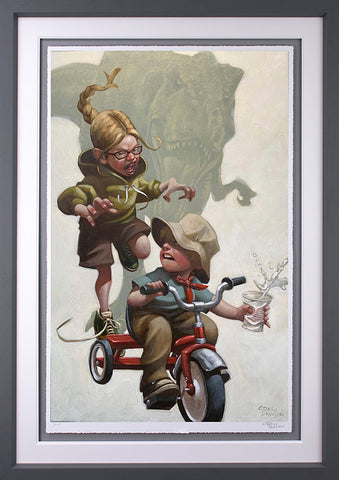 Keep Absolutely Still, Her Vision Is Based On Movement Paper Print by Craig Davison