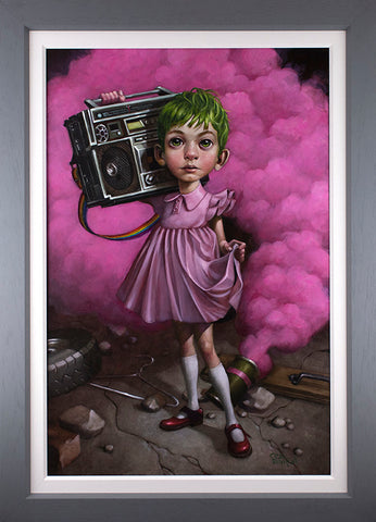 Make Your Own Kind Of Music Hand Embellished Canvas by Craig Davison