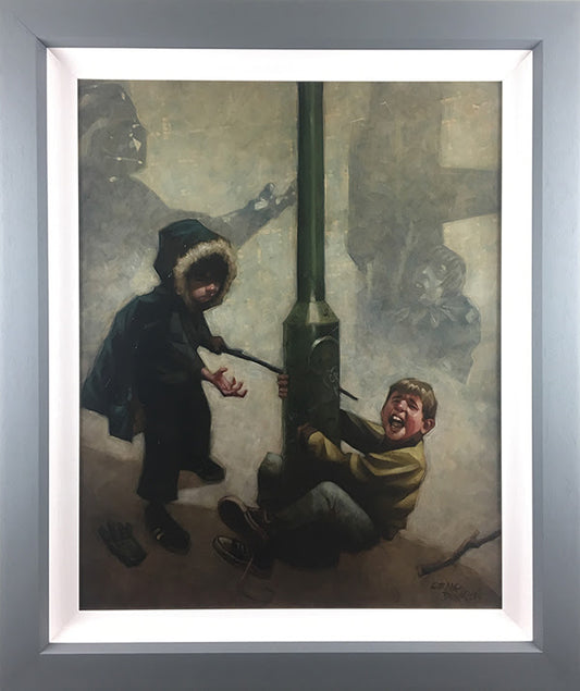 Nooooo!! (Dark Lord and Luke Skywalker) Hand Embellished Canvas by Craig Davison