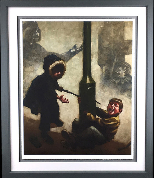 Nooooo!! (Dark Lord and Luke Skywalker) Paper Print by Craig Davison