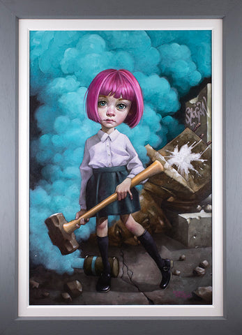 Oh, I Don't Know About Art, But I Know What I Like Hand Embellished Canvas by Craig Davison