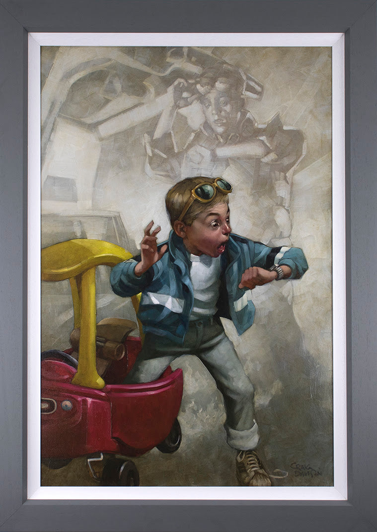 Craig Davison Playtime Hand Embellished Canvas - The Acorn Gallery, Pocklington