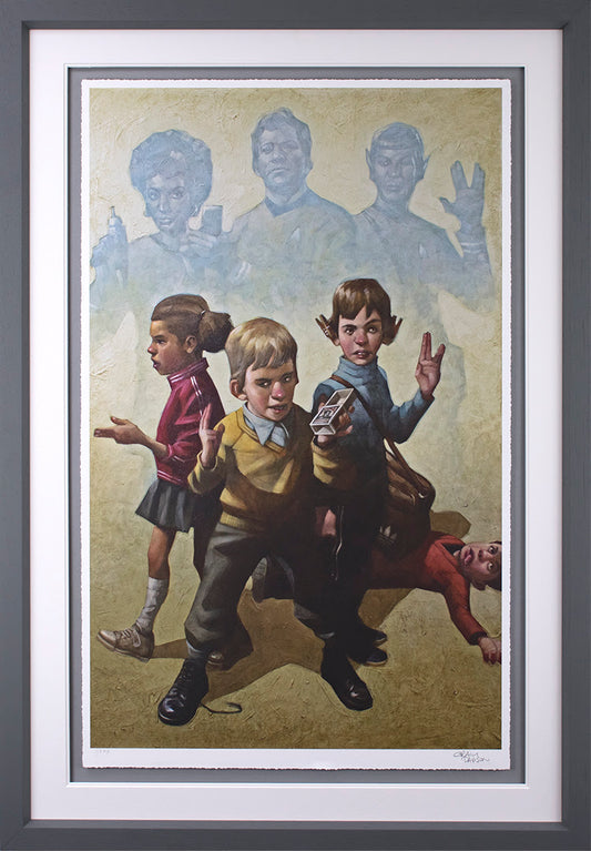 Phasers To Stun (Star Trek) Paper Print by Craig Davison