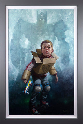 Robert's In Disguise (Transformers) Hand Embellished Canvas by Craig Davison