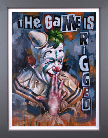 The Game Is Rigged Hand Embellished Canvas by Craig Davison