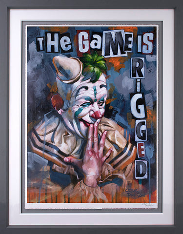 The Game Is Rigged Paper Print by Craig Davison
