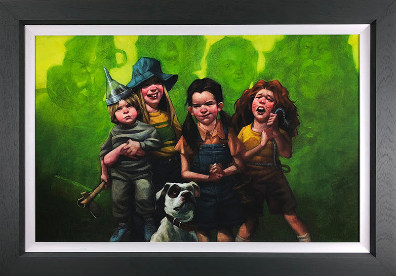 Craig Davison We're Off To See The Wizard Of Oz Hand Embellished Canvas - The Acorn Gallery, Pocklington