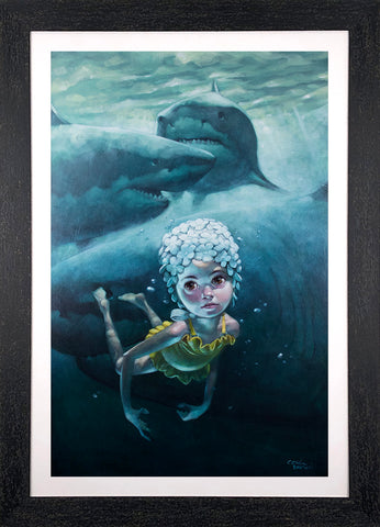 Worse Things Happen At Sea (Jaws) Hand Embellished Canvas by Craig Davison