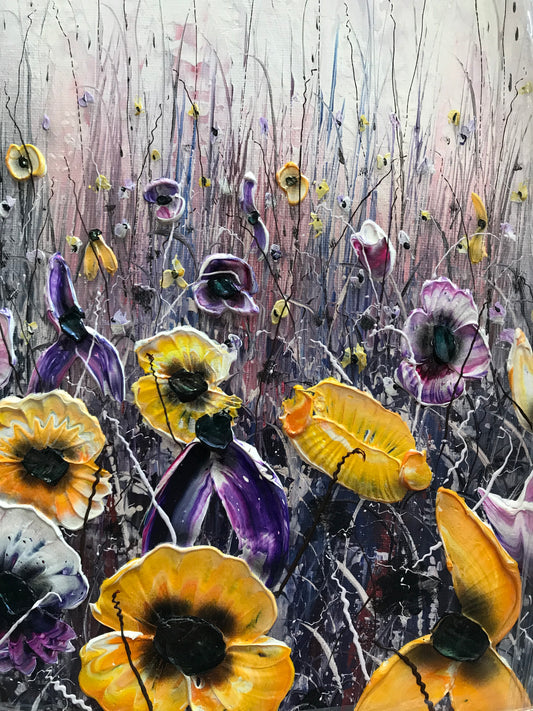 Purple And Gold Original by Robert Cox -The Acorn Gallery, Pocklington