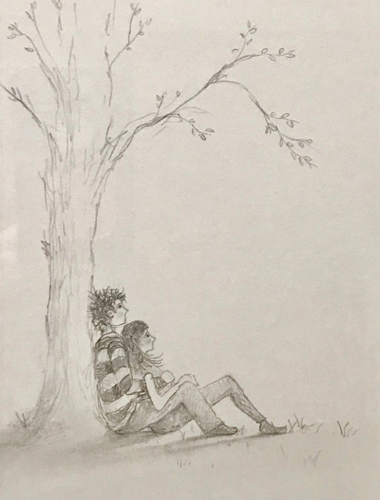 Danny Abrahams A Great Way To Spend The Afternoon Original Sketch - The Acorn Gallery, Pocklington