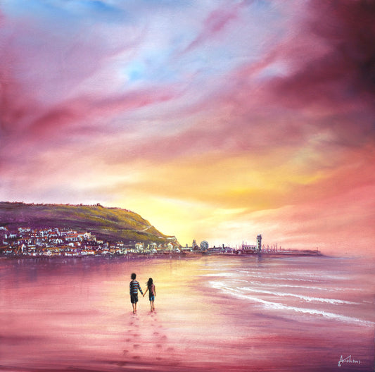 Danny Abrahams Close To My Heart Scarborough Beach Original - The Acorn Gallery, Pocklington