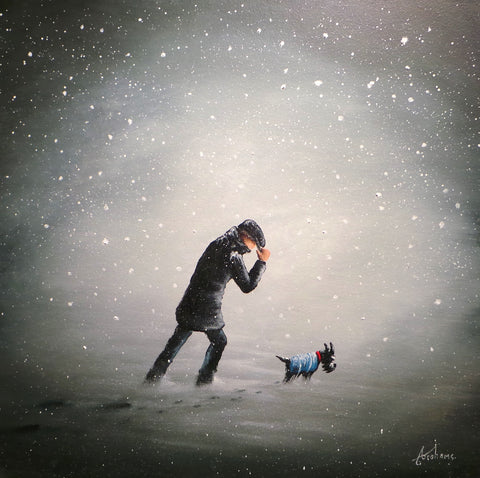 Cold Hands And Cold Paws Original by Danny Abrahams *SOLD*