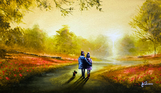 Danny Abrahams Lets Go For A Little Walk Original - The Acorn Gallery, Pocklington