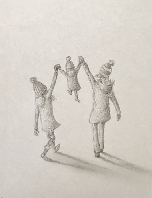 Danny Abrahams 123 Whee Original Sketch - The Acorn Gallery, Pocklington