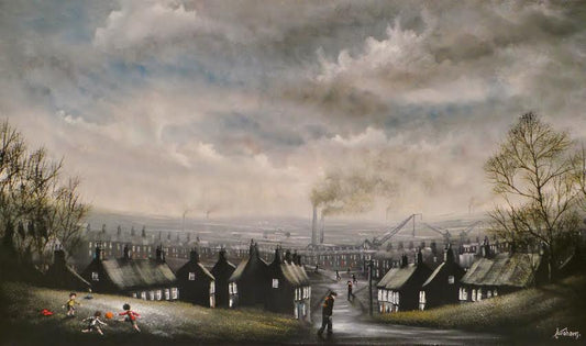 A Decent Effort original painting by Danny Abrahams sold by The Acorn Gallery in Pocklington. New paintings available so call for details on 01759 307652.