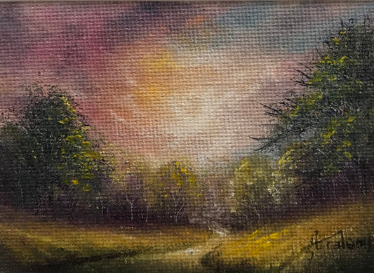 Danny Abrahams A Little Moment Of Peace Miniature Original - The Acorn Gallery, Pocklington