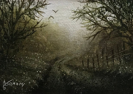 Danny Abrahams A Little Moment Of Peace Miniature Original at The Acorn Gallery, Pocklington