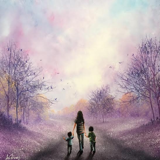 Danny Abrahams Family Time Original - The Acorn Gallery, Pocklington